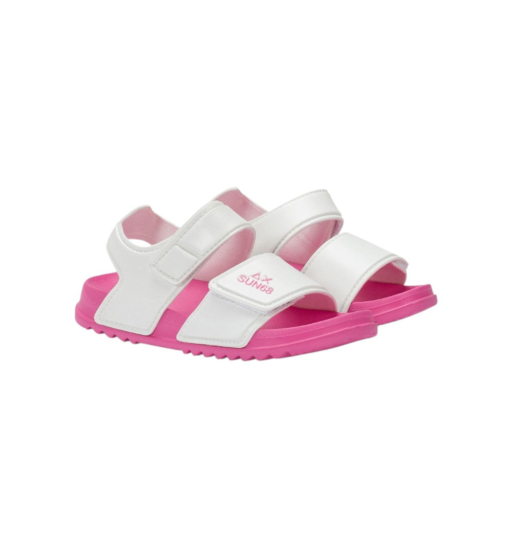 Sun68 Sandali Girls Sandal Logo Baby Bianco X36413B