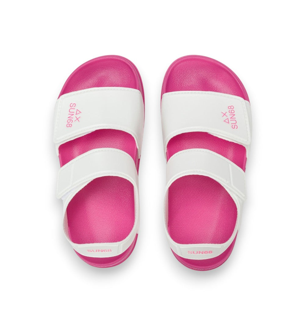 Sun68 Sandali Girls Sandal Logo Kid Bianco X36413K