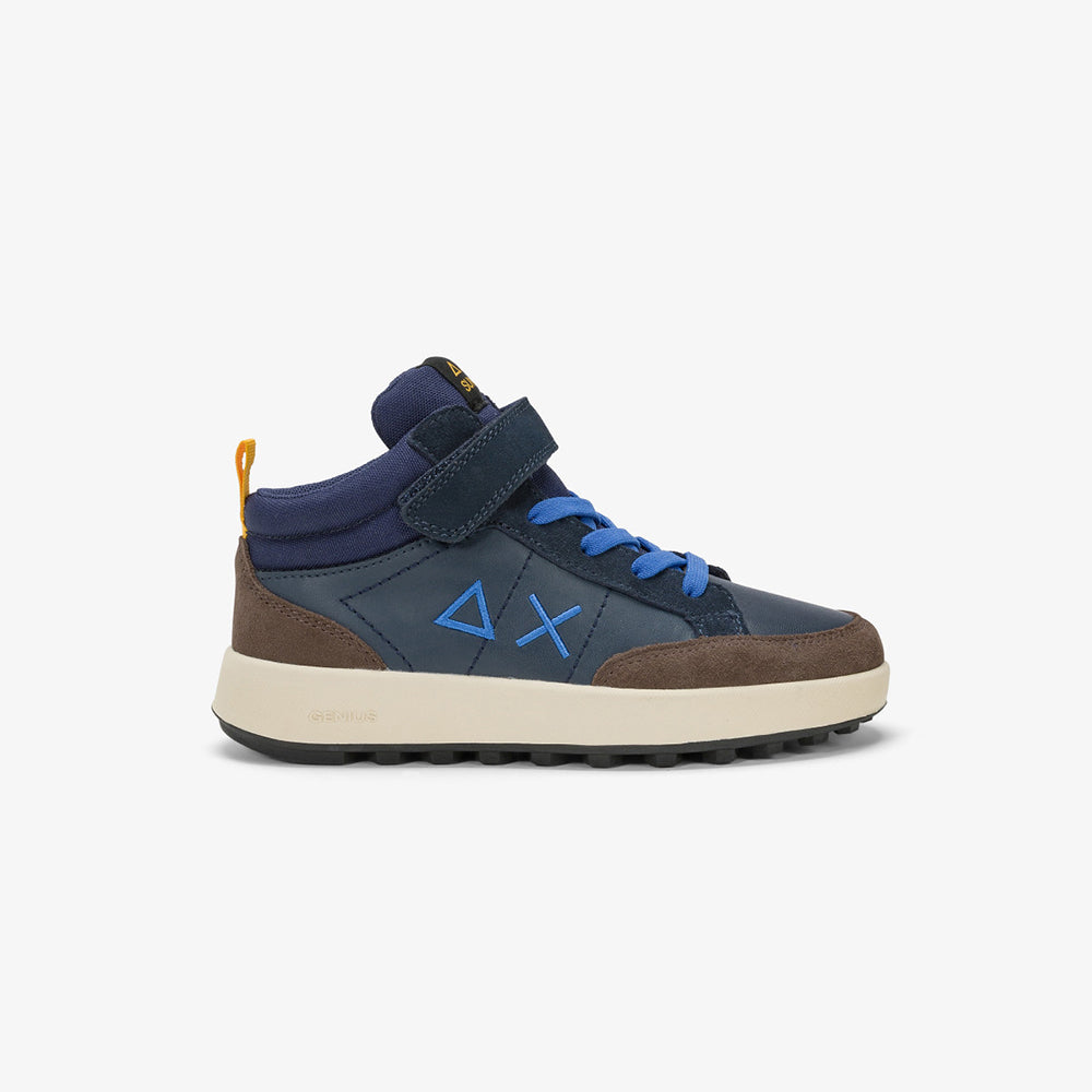 '- ["Kids","Nuovo","Scarpe","Scarpe sportive","Sun68"] - Sun68 Boy'S Mid Genius Boy Kid Navy Blue - Lupis SRL