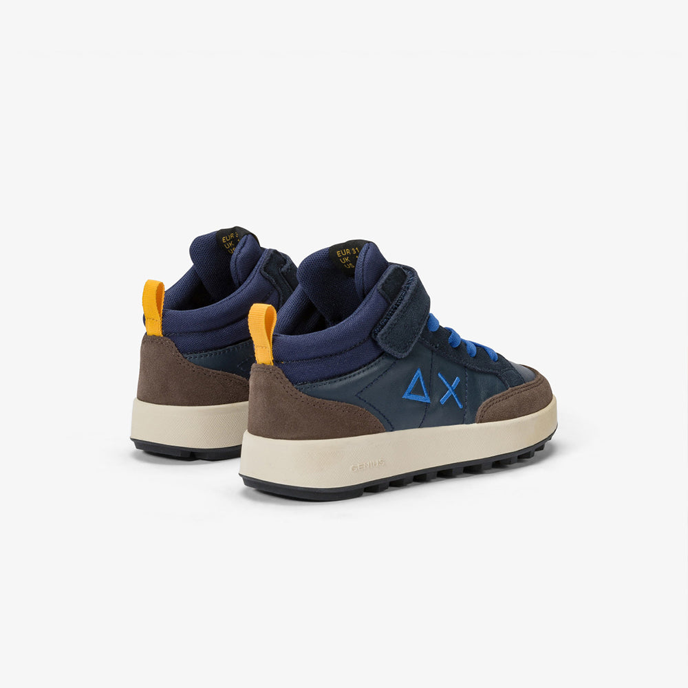 '- ["Kids","Nuovo","Scarpe","Scarpe sportive","Sun68"] - Sun68 Boy'S Mid Genius Boy Kid Navy Blue - Lupis SRL
