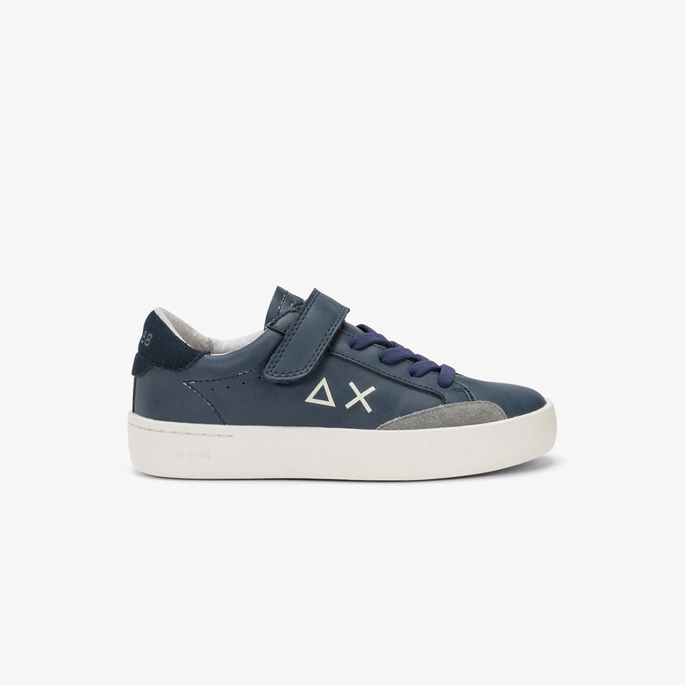 '- ["Kids","Nuovo","Scarpe","Scarpe sportive","Sun68"] - Sun68 Boy'S Street Leather Kid Navy Blue - Lupis SRL