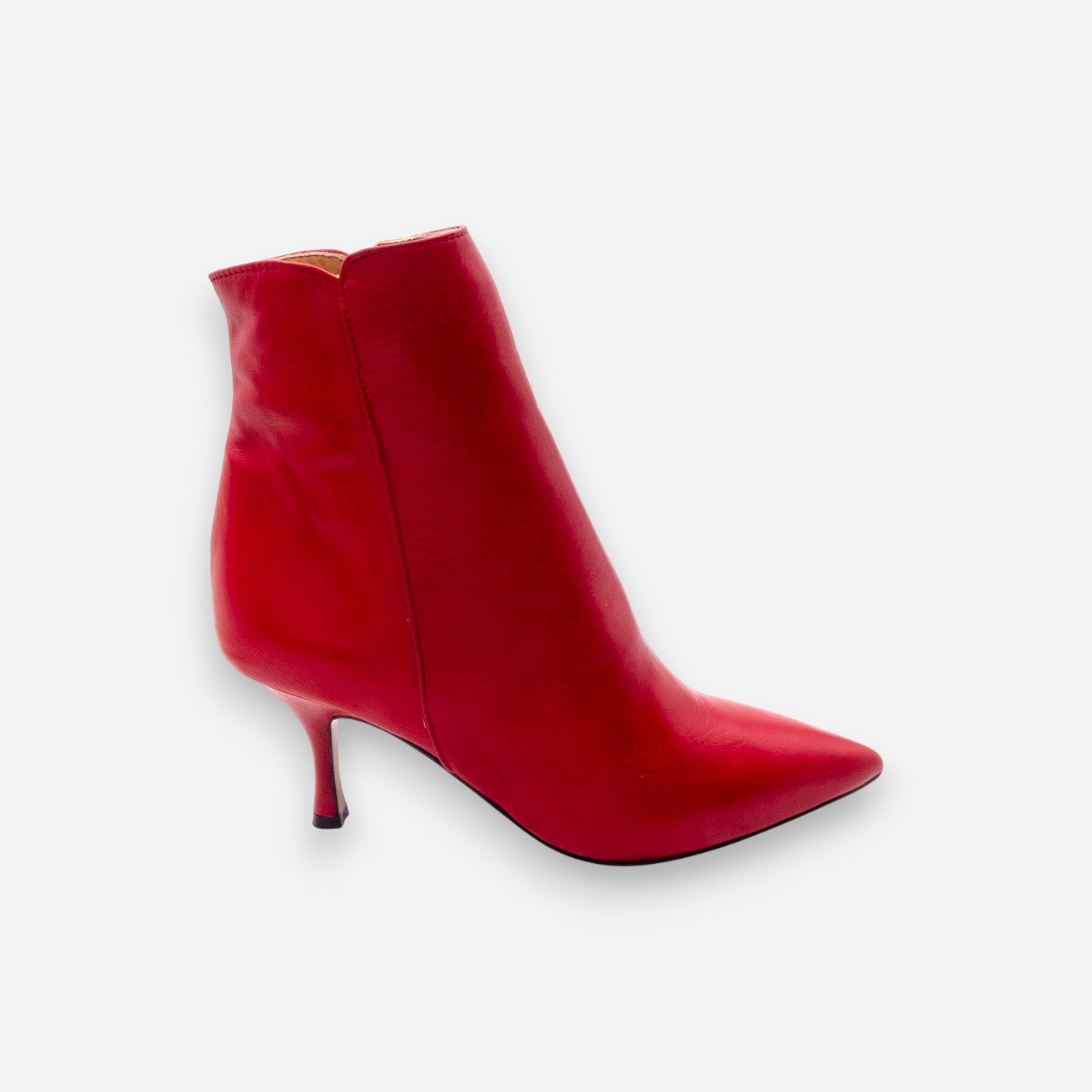Eva Picci Women's Ankle Boots in Red Nappa Leather AURORA-52