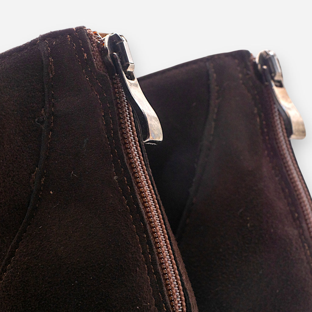 Eva Picci Women's Ankle Boots in Brown Suede AMY