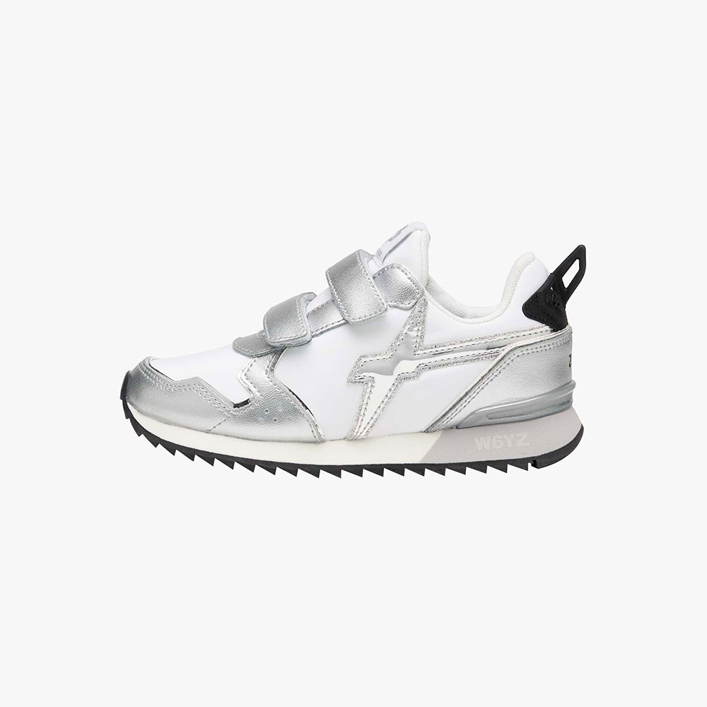 '- ["Kids","Scarpe","Scarpe sportive","W6YZ"] - W6YZ Jet Velour 2013567 Bianco Arg - Lupis SRL