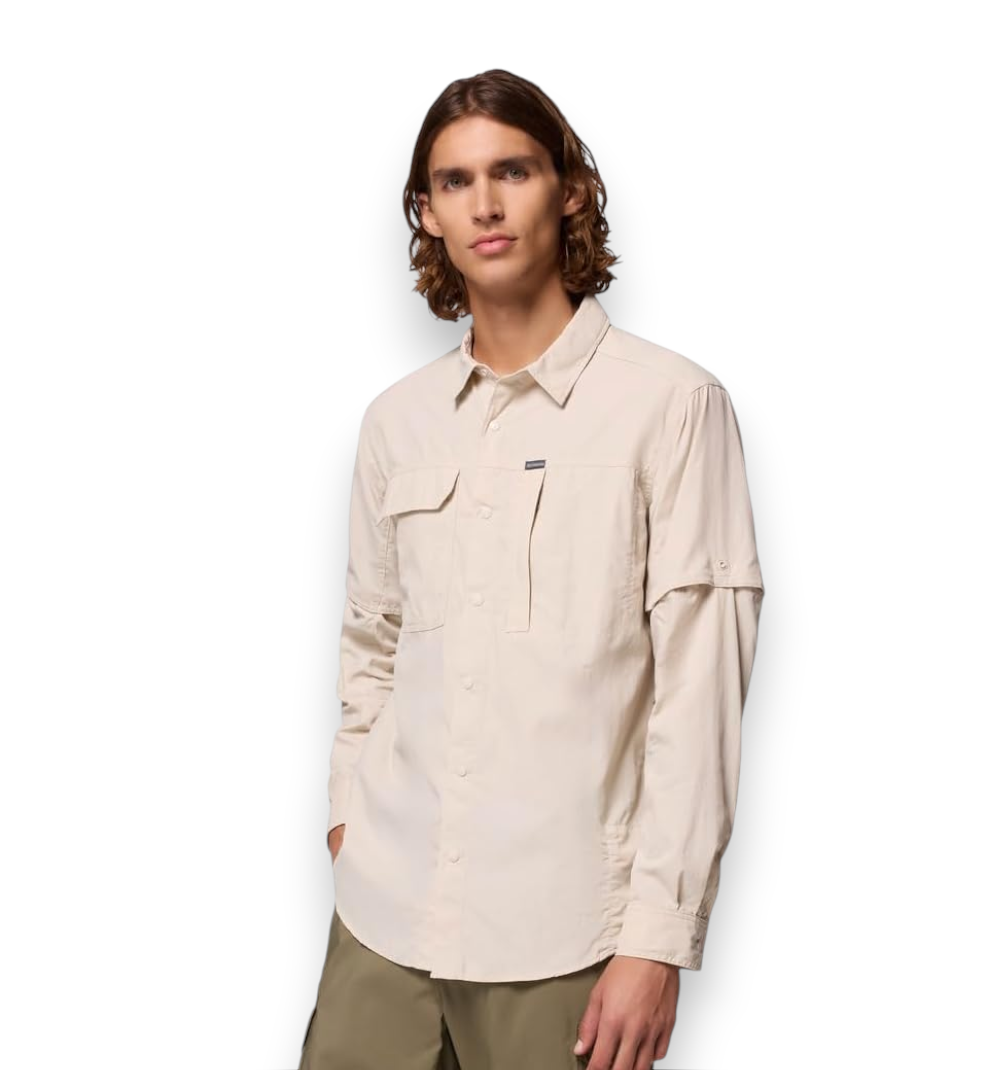 Columbia Men's Skien Valley Long Sleeve Shirt Dark Stone