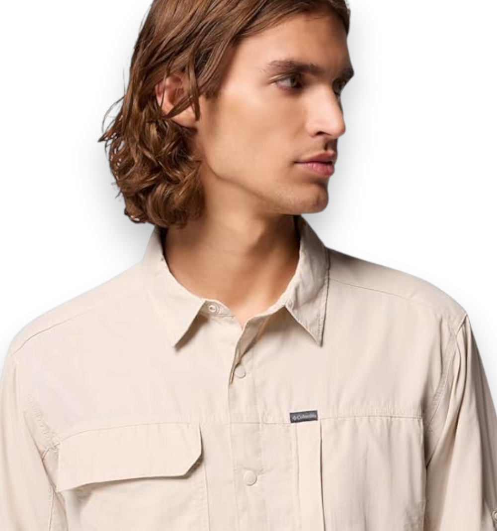 Columbia Men's Skien Valley Long Sleeve Shirt Dark Stone