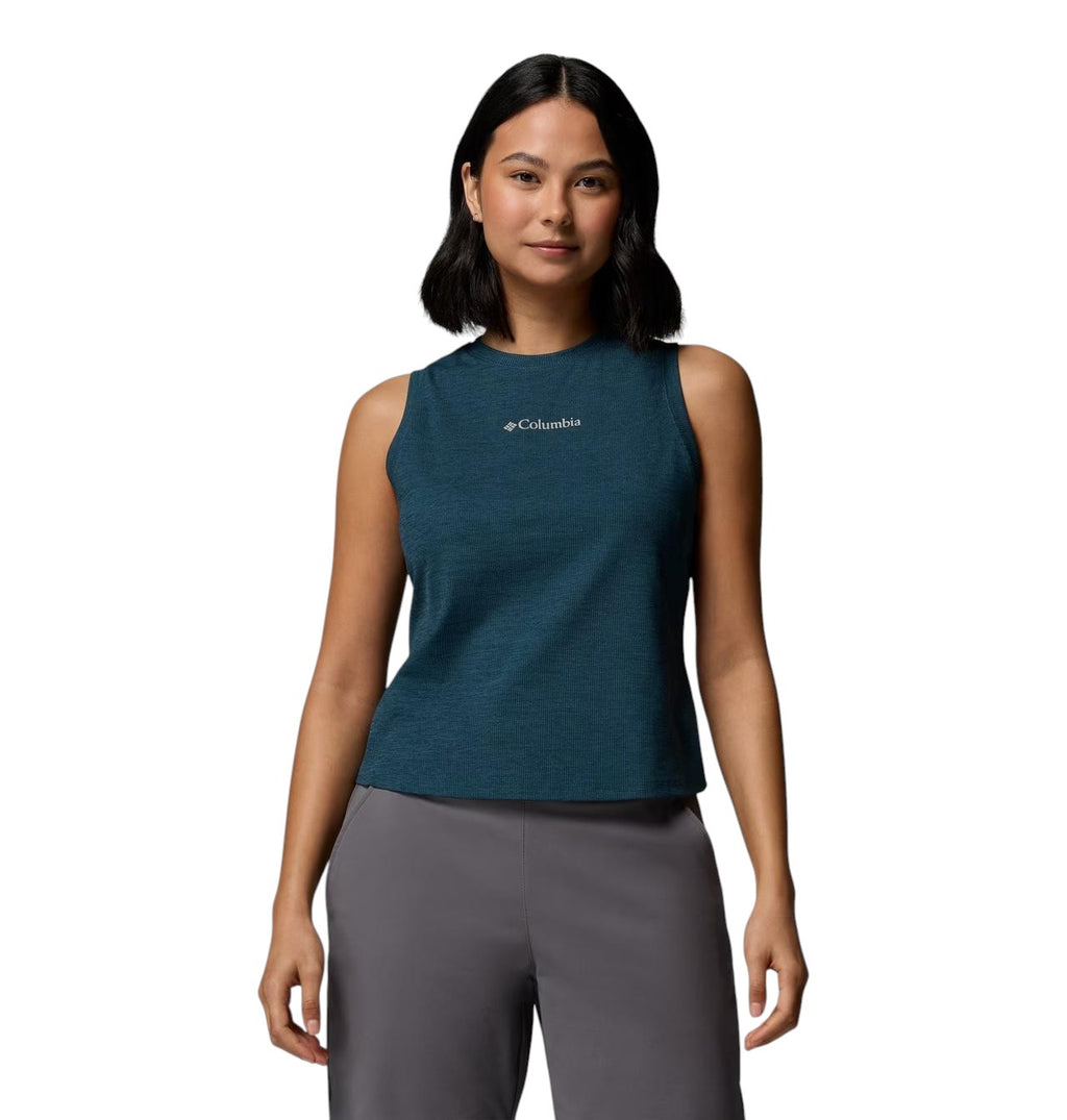 Columbia Sportswear Canottiera Donna Columbia Sportswear Move High Neck Tank Everblue Heathe 2155342