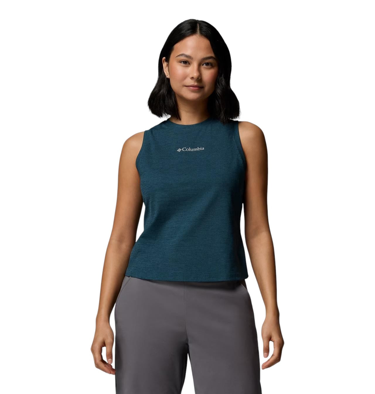 Columbia Sportswear Canottiera Donna Columbia Sportswear Move High Neck Tank Everblue Heathe 2155342