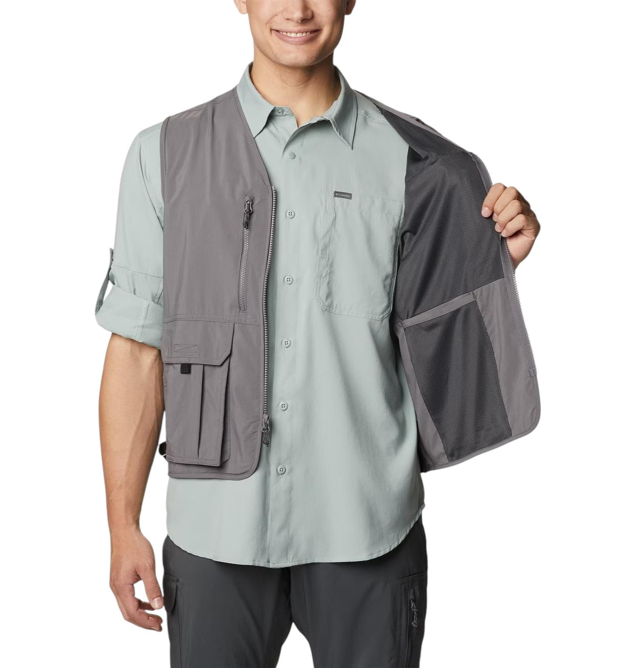 Columbia Sportswear Men's Silver Ridge Utility Vest City Grey 2030733
