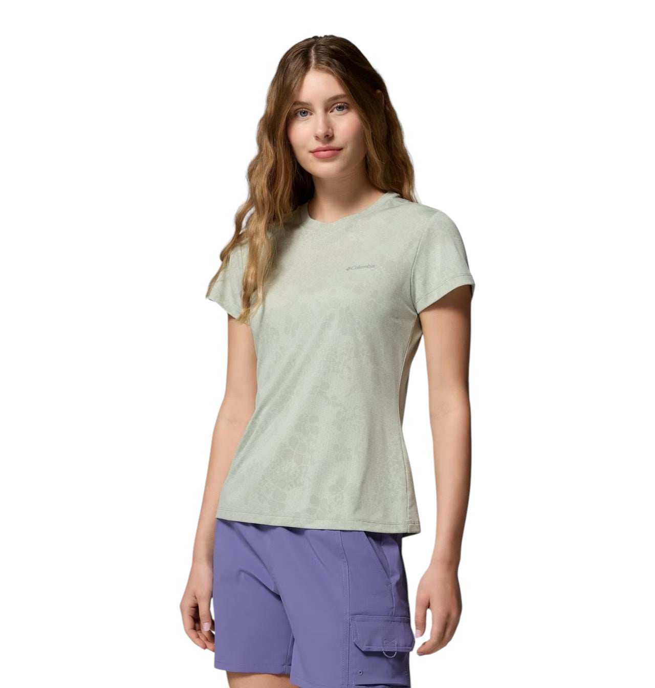 Columbia Sportswear T-Shirt Donna Bluebird Canyon Ii Ss Crew Safari Florage 2164482