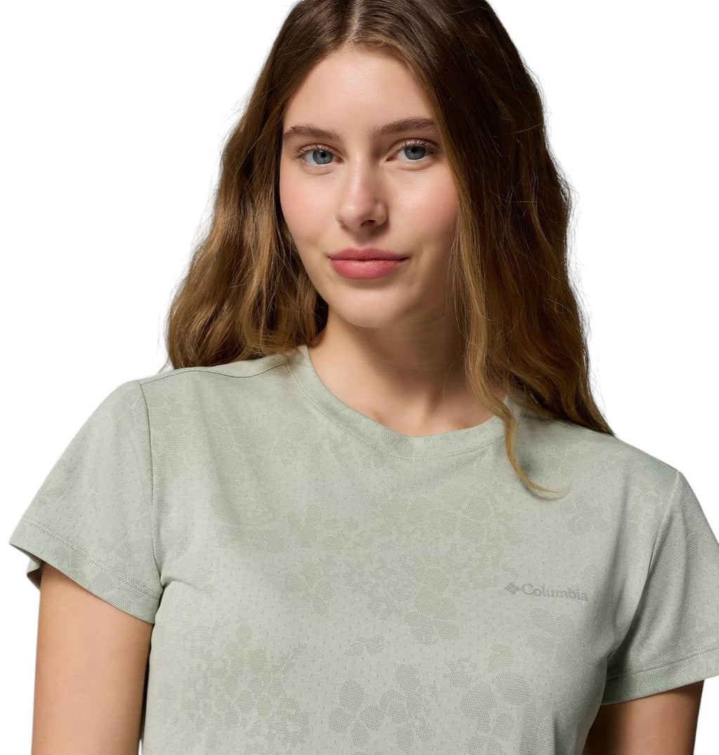 Columbia Sportswear T-Shirt Donna Bluebird Canyon Ii Ss Crew Safari Florage 2164482