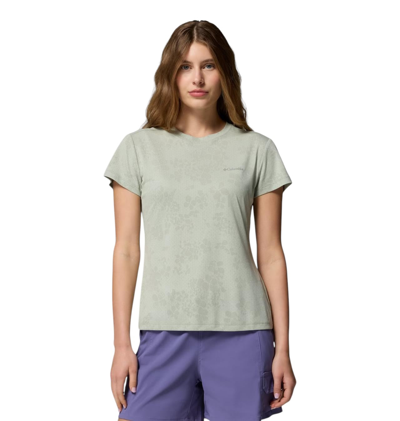Columbia Sportswear T-Shirt Donna Bluebird Canyon Ii Ss Crew Safari Florage 2164482