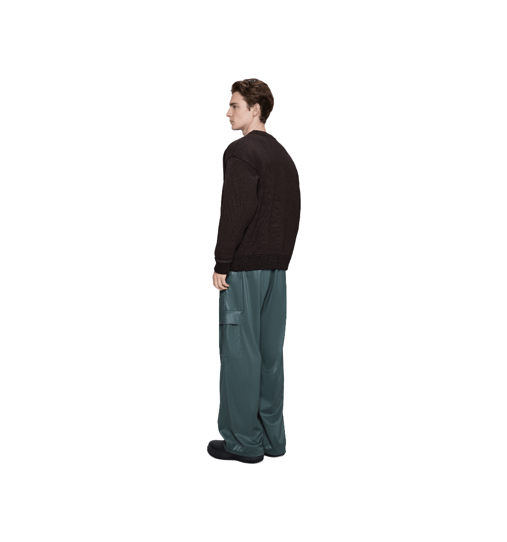 Felpe Rains Sowa Knit Crew Neck Bark Black