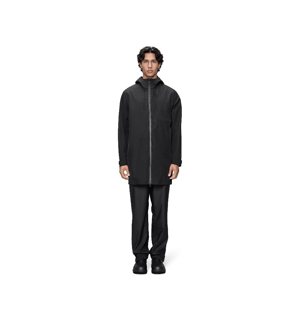 Giacche Rains Suva Softshell Long Jacket Black