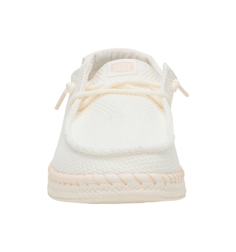HEYDUDE Slip-On Donna Wendy Espadrille Woven White 43681-100