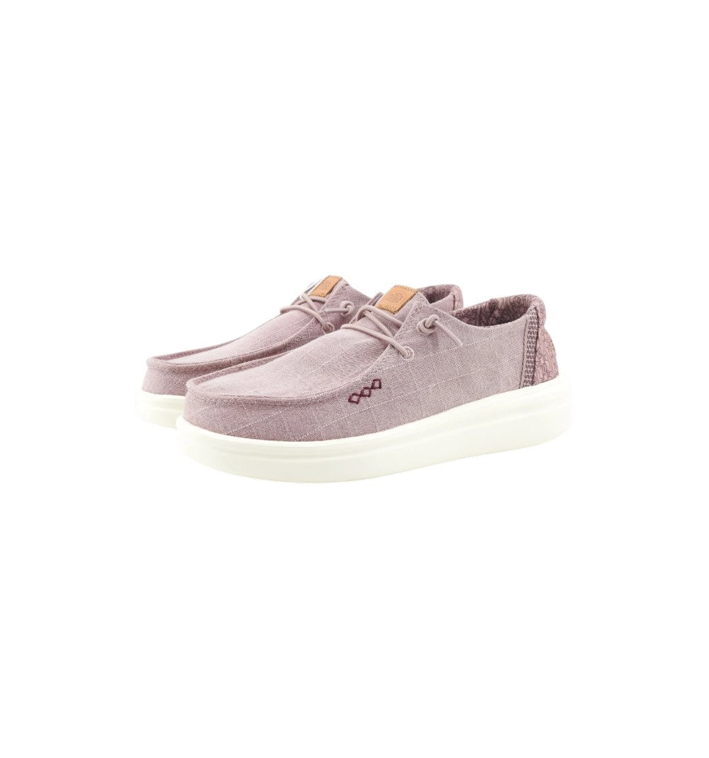 HEYDUDE Slip-On Donna Wendy Rise Chambray Grid Beige 45274-5CG