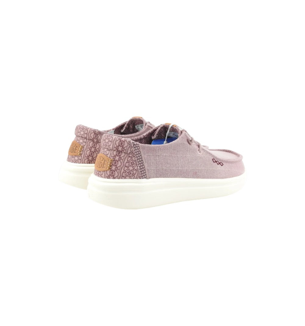 HEYDUDE Slip-On Donna Wendy Rise Chambray Grid Beige 45274-5CG