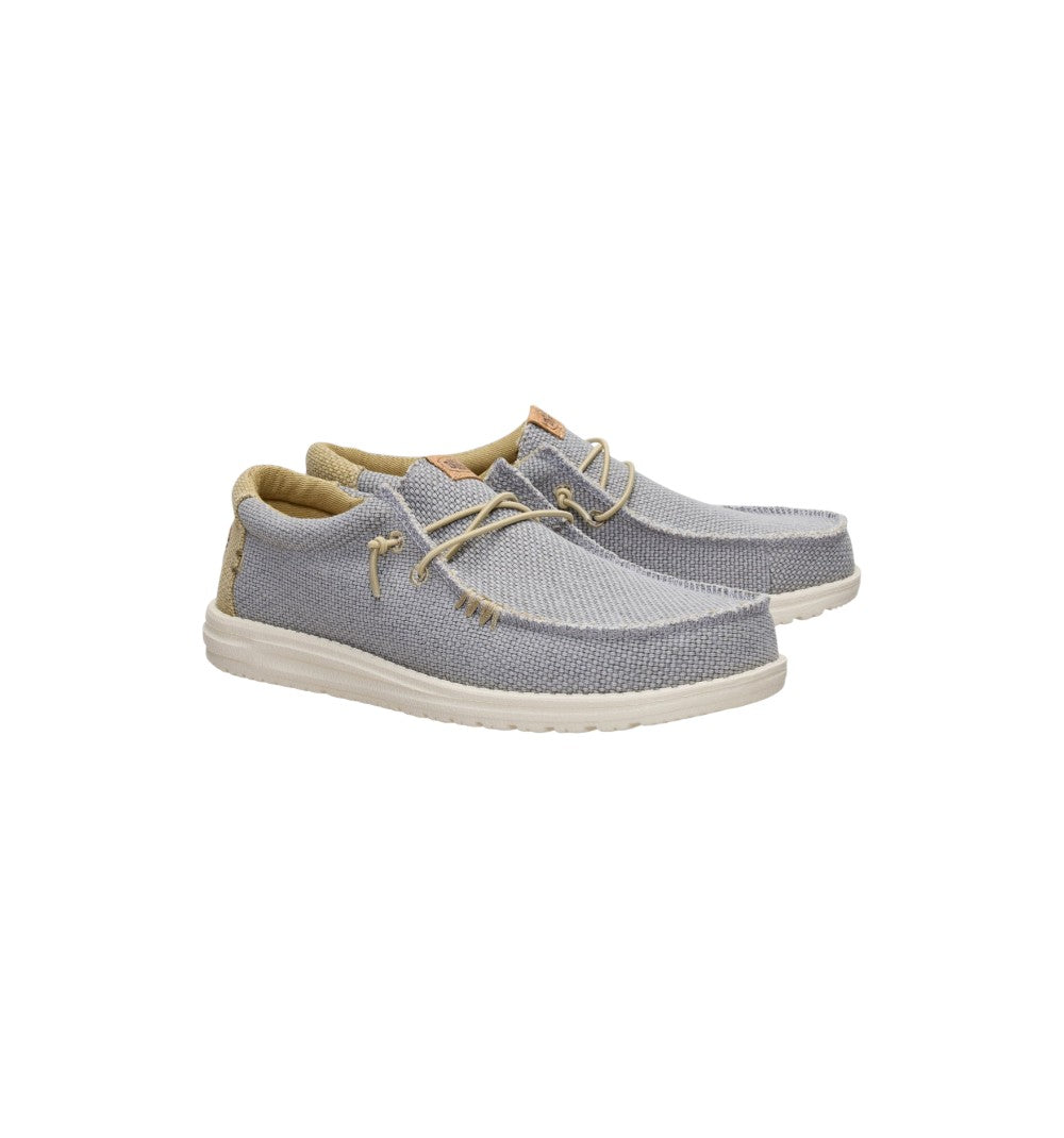 HEYDUDE Slip-On Unisex Wally Braided Flannel Grey 40003-1YF