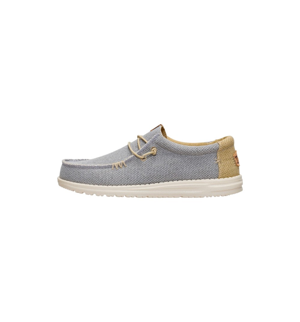 HEYDUDE Slip-On Unisex Wally Braided Flannel Grey 40003-1YF