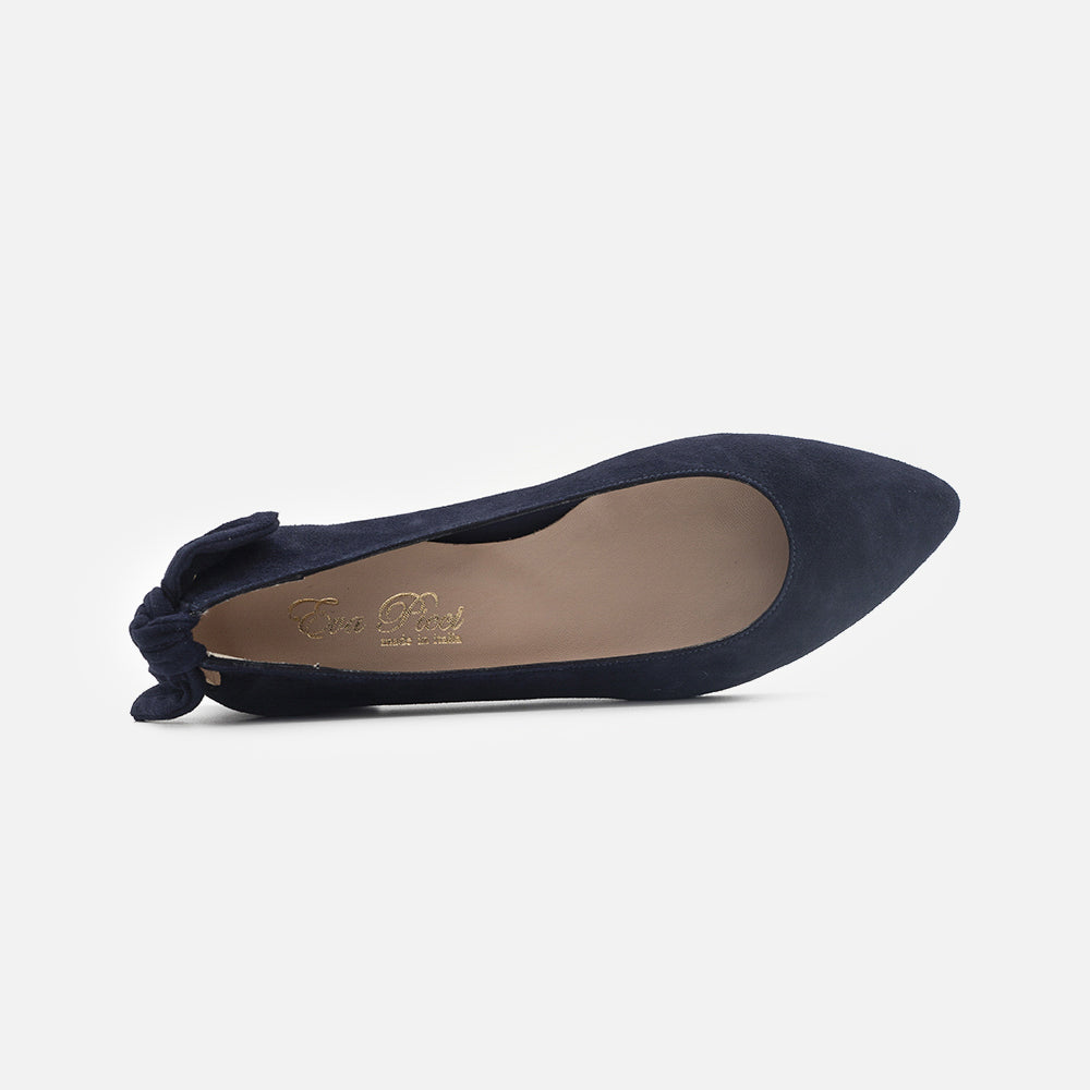 '- ["Artigianato","Ballerine","Donna","Eva Picci","Scarpe"] - Ballerine Da Donna Eva Picci 1169 Ballerina Camoscio Blu - Lupis SRL