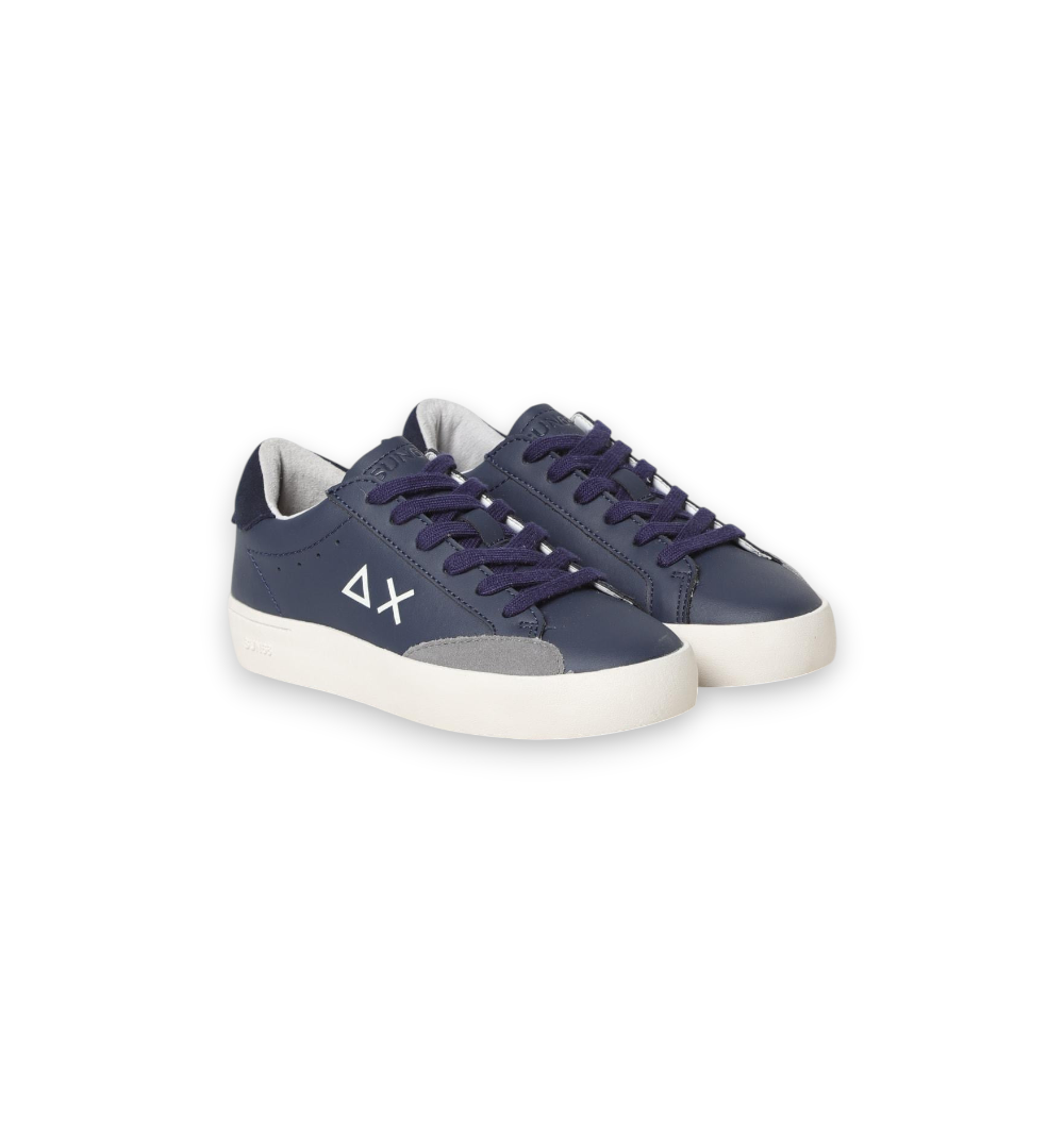 Sun68 Boy'S Street Leather Teen Navy Blue
