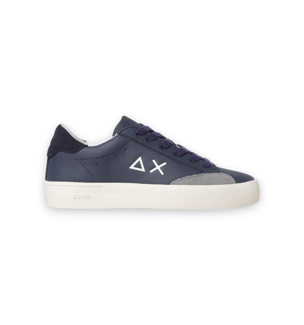 Sun68 Boy'S Street Leather Teen Navy Blue
