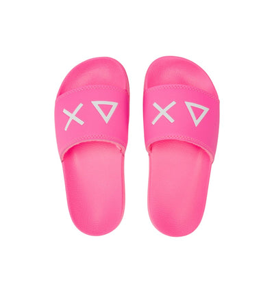 Sun68 Girls' Logo Slippers Kid Fuchsia Fluo X36410K