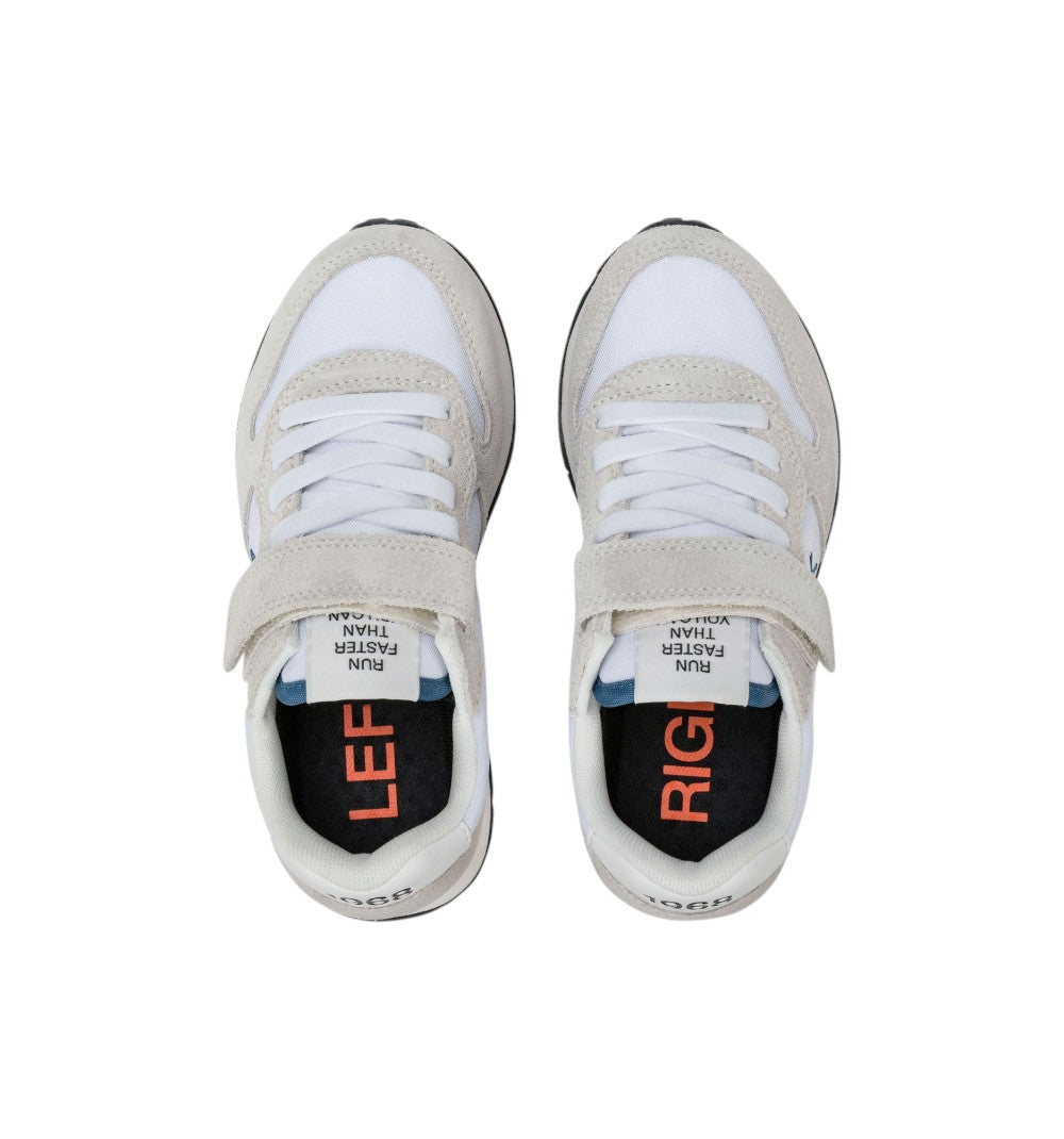 Sun68 Boys' Niki Solid Kid Sports Shoes White Z36321K